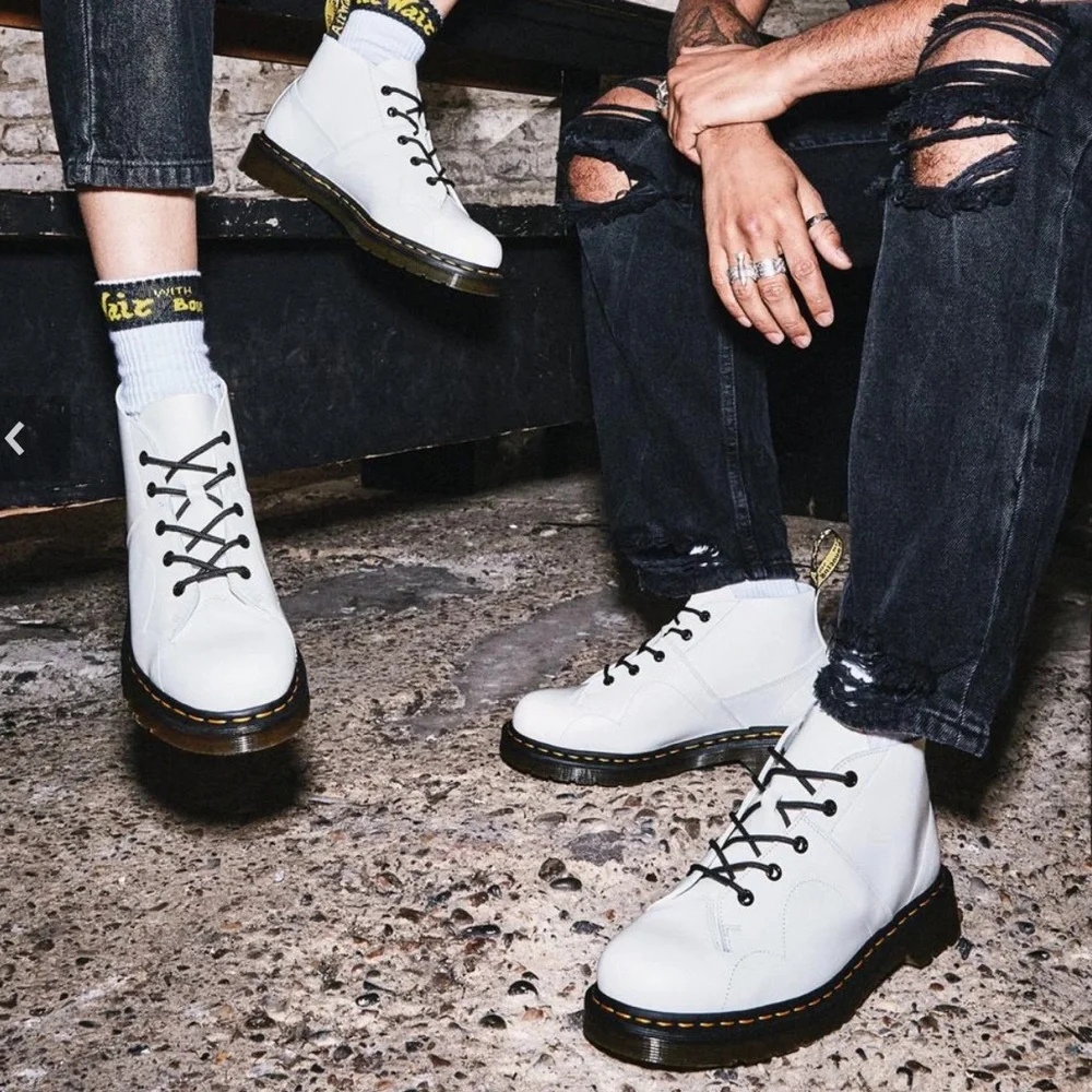 New Dr. Martens Church Smooth Leather Monkey Boots - Picture 2 of 12